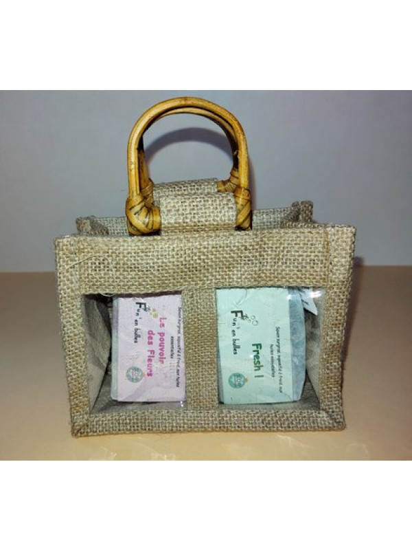 2 savons panier jute et bambou