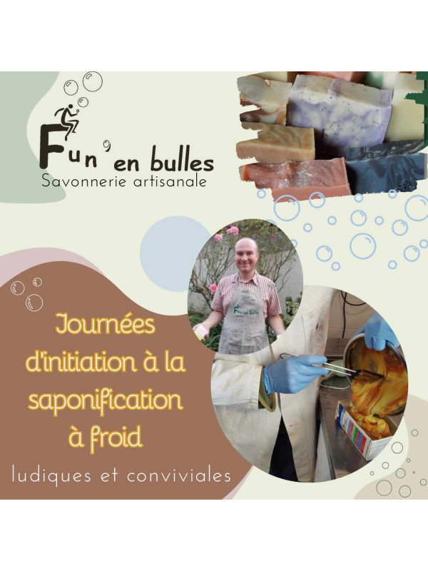 JOURNEE D'INITIATION SAPONIFICATION A FROID 95,00€ SAMEDI 21 février 2026