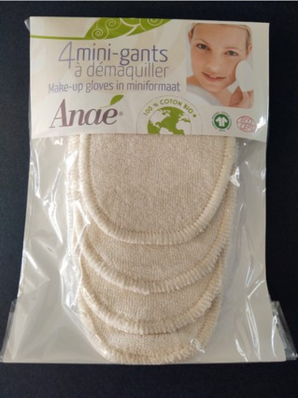 Mini-gants démaquillants coton Bio microfibré